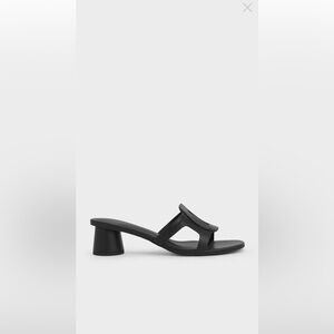 NWT Charles & Keith Easley Cut-Out Heeled Sandals